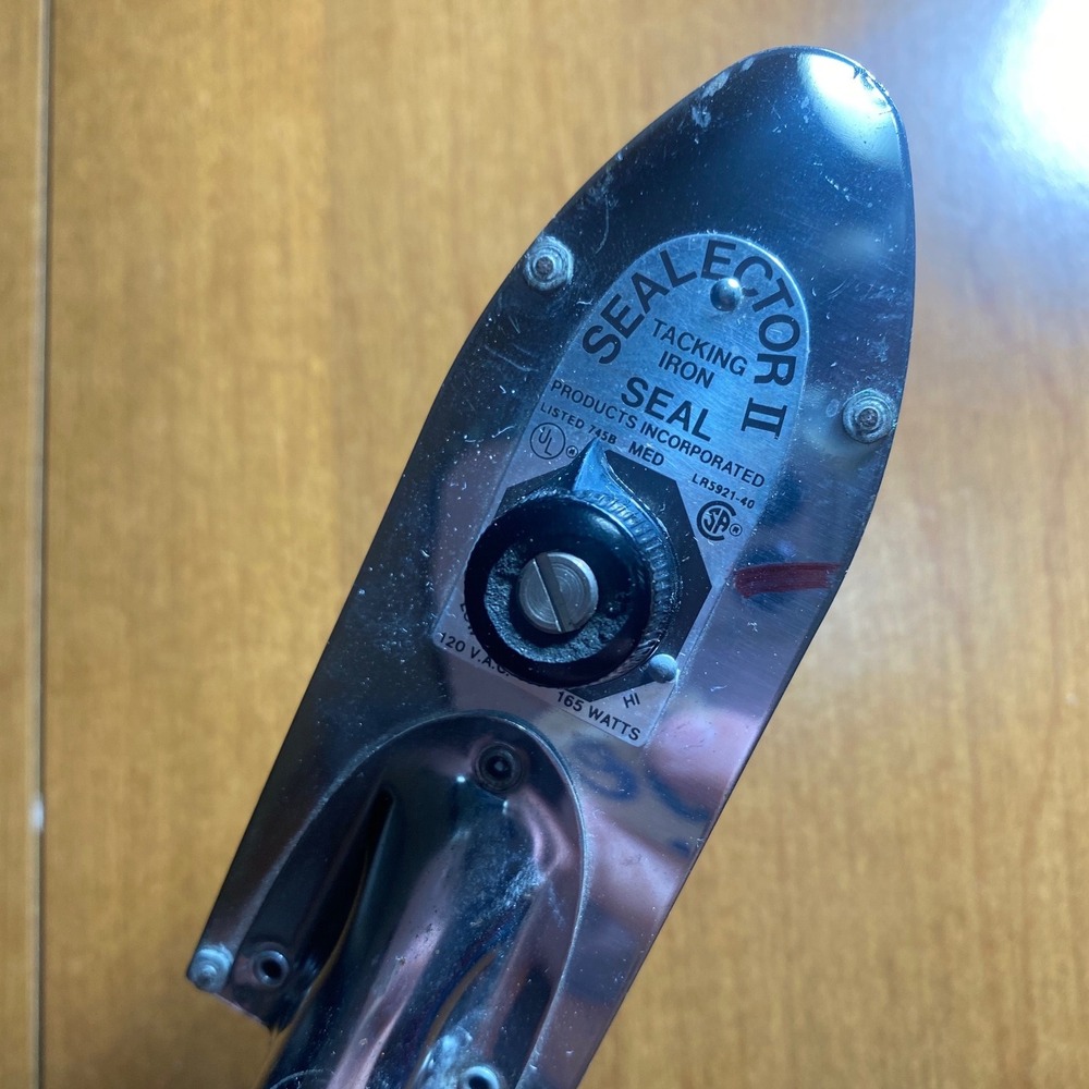 Sealector II Tacking Iron Seal Products Incorporated 165W Wood Handle Vintage